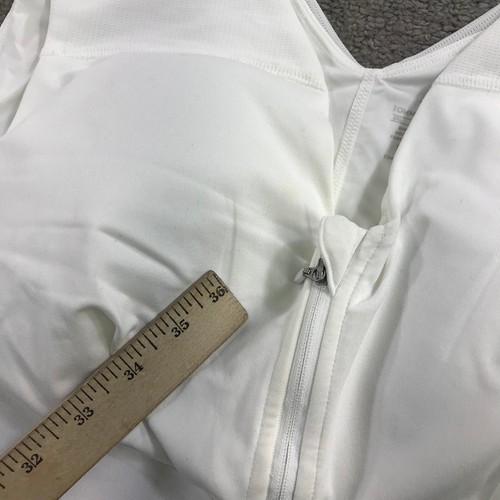 Tommie Copper Shoulder Support Bra With Zipper Womens 3XL XXXL White Top Casual - Picture 4 of 8