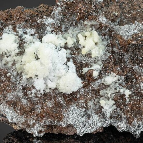 KB: FANTASTIC! SW & LW FL. GREEN HYALITE W/ FL. BLUE/WH ARAGONITE FROM HUNGARY - Picture 19 of 20