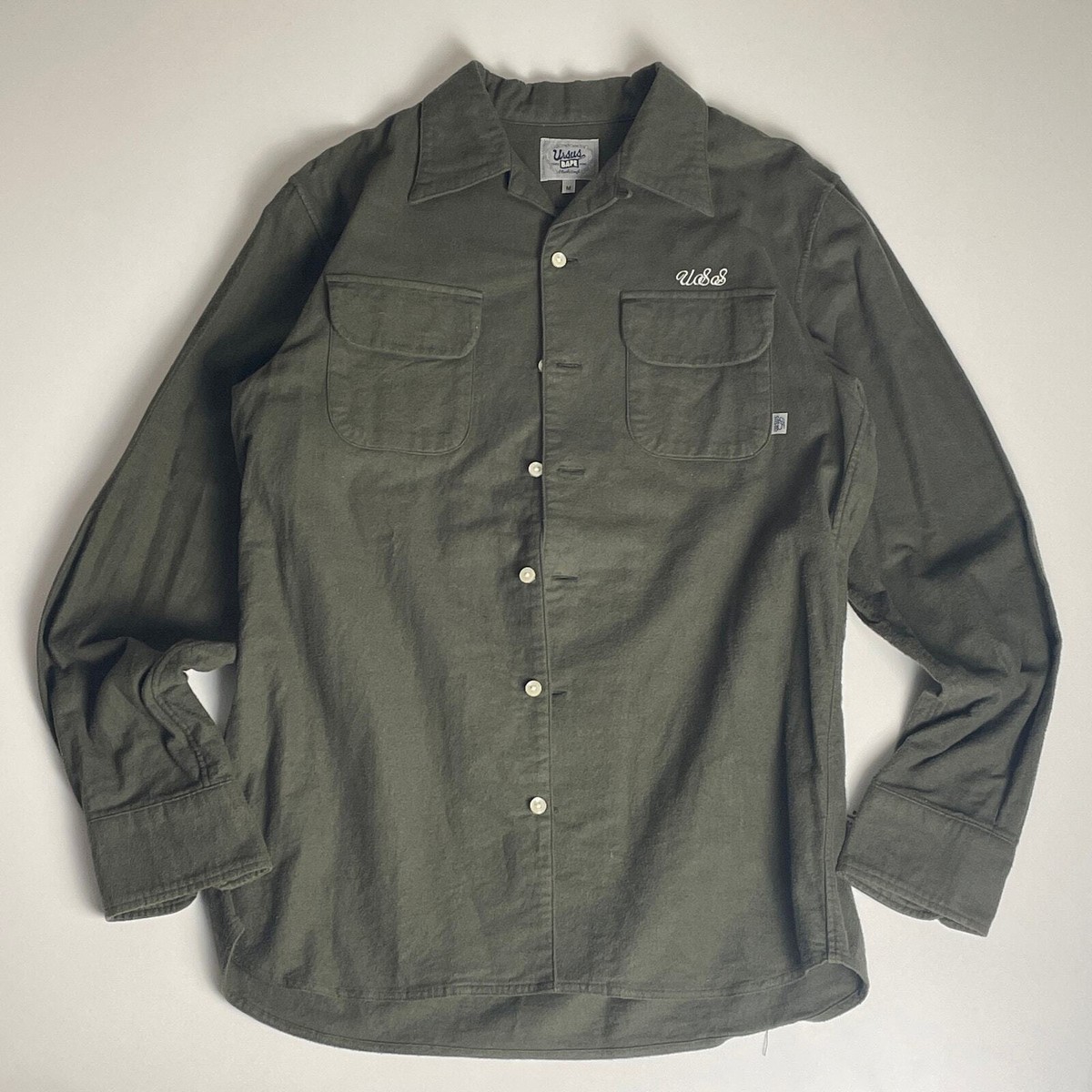 BAPE Ursus military wool button up shirt | eBay