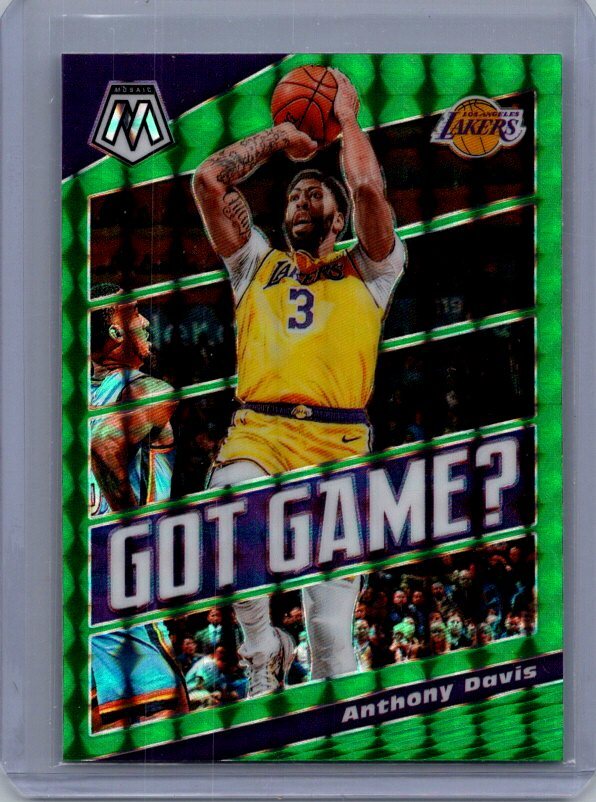 2019-20 Panini Mosaic #6 Anthony Davis Got Game? Green