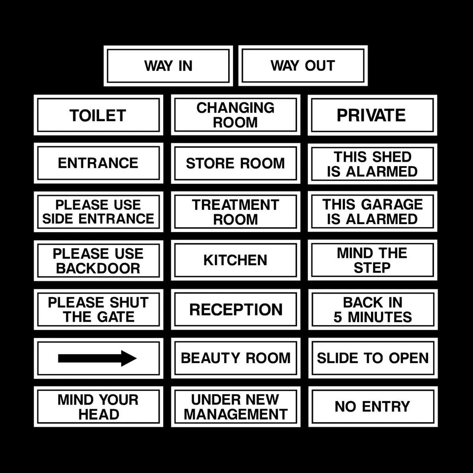HEALTH&SAFETYDIRECT Door/Office Signs - 60mm x 190mm - Plastic Sign or Sticker