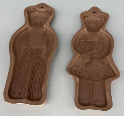 New Country Gear Hartstone  Bears  Cookie Clay Molds  Mama & Papa