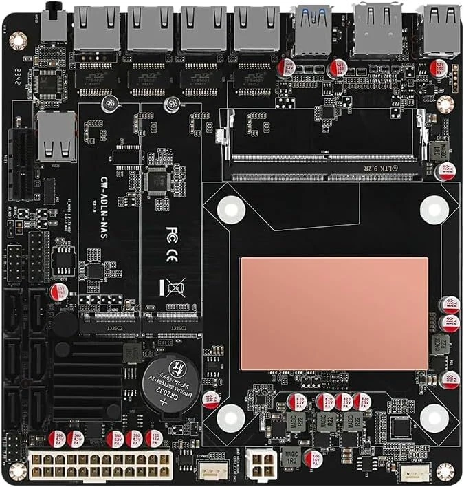 N100 Industrial Motherboard NAS 4 Cores 4   4x2.5G 226-V Dual M.2 Slot 6xSATA - Image 2 of 4