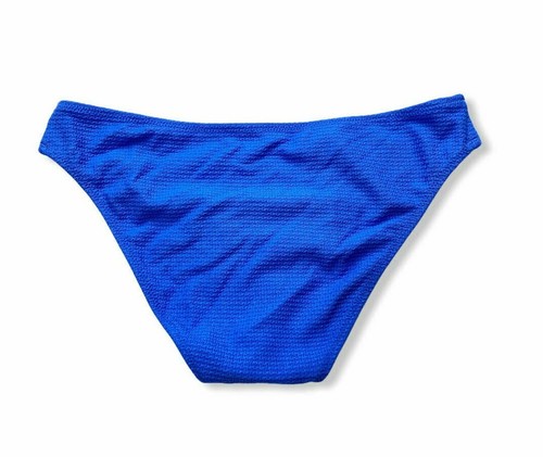 Women's Textured Hipster Bikini Bottom -Shade & Shore -Blue -Various Sizes -S315 - Picture 3 of 4