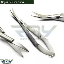 Dental Noyes Scissors Surgical Micro Spring Action Ophthalmic Lab Instruments