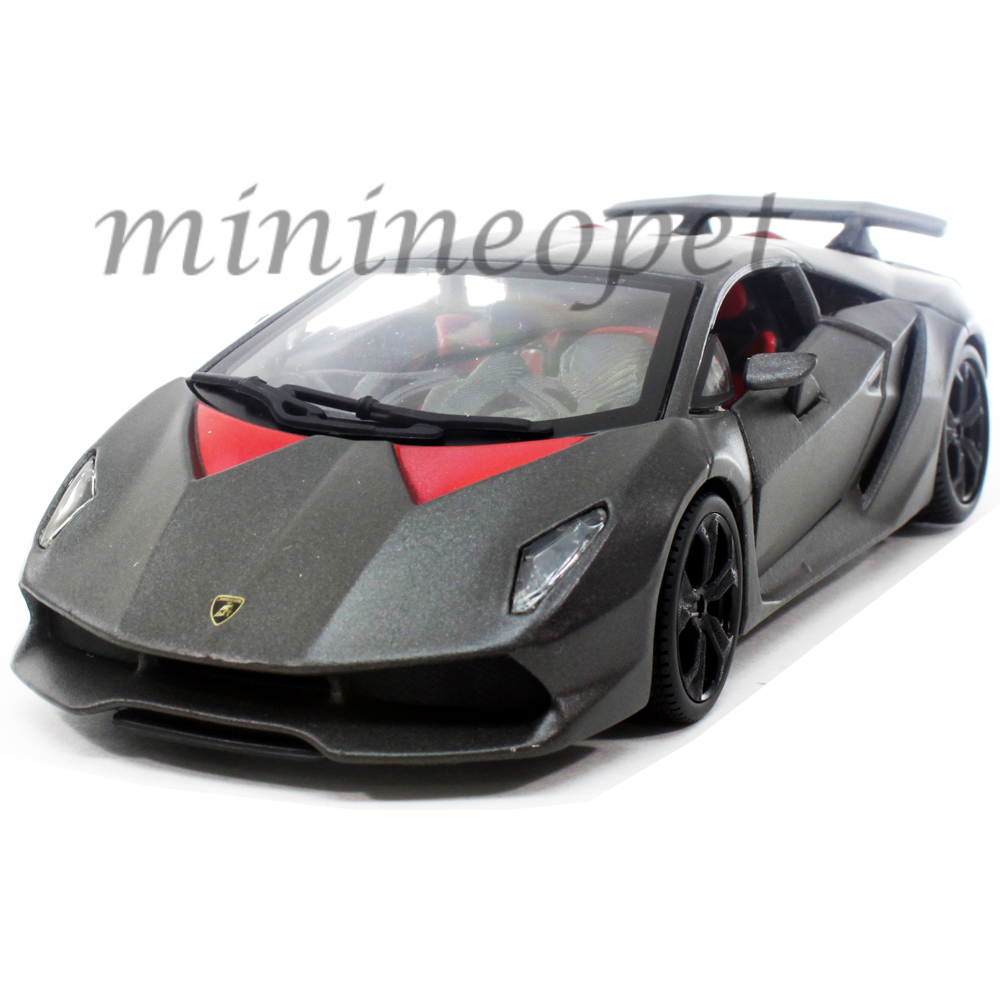 BBURAGO LAMBORGHINI SESTO ELEMENTO 1/24 DIECAST MODEL CAR GREY