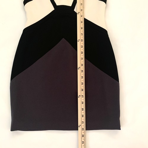 Jay Godfrey Nieman Marcus Size 2 Dress Grayscale Colorblock - Picture 9 of 11