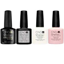 CND Shellac Gel Power Polish – French Manicure Kit 4pcs Combo Deal 2023