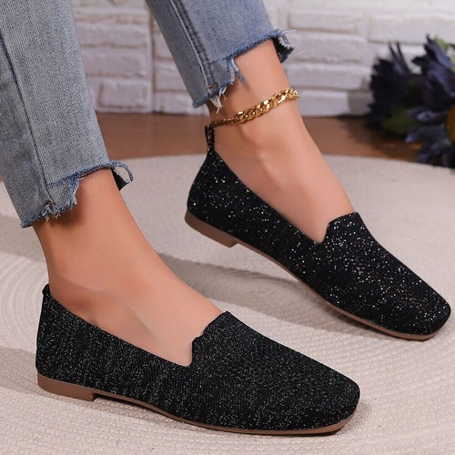 Women's Flats Shoes Ballet Ladies Slip on Square Toe Walking Casual Dress Shoes - Bild 17 von 28