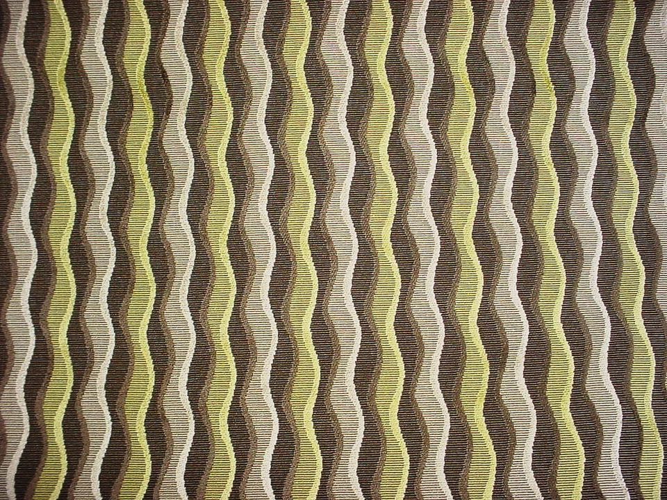 Tela de tapicería de terciopelo a rayas 2-1/2 años Kravet Couture 29367 Trailway Kiwi Foto 2 de 4