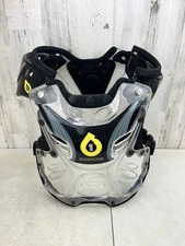 Six Six One 661 Clear Chest Protector Adult Medium Motocross BMX Off-Road Armor