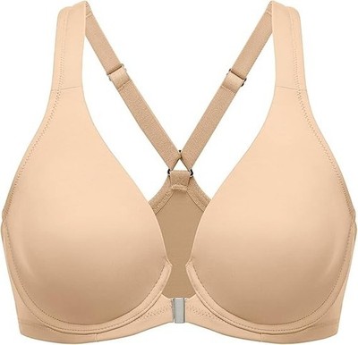 DELIMIRA W431X Damen Front Close BH Racerback Bügel Beige 46E Neu