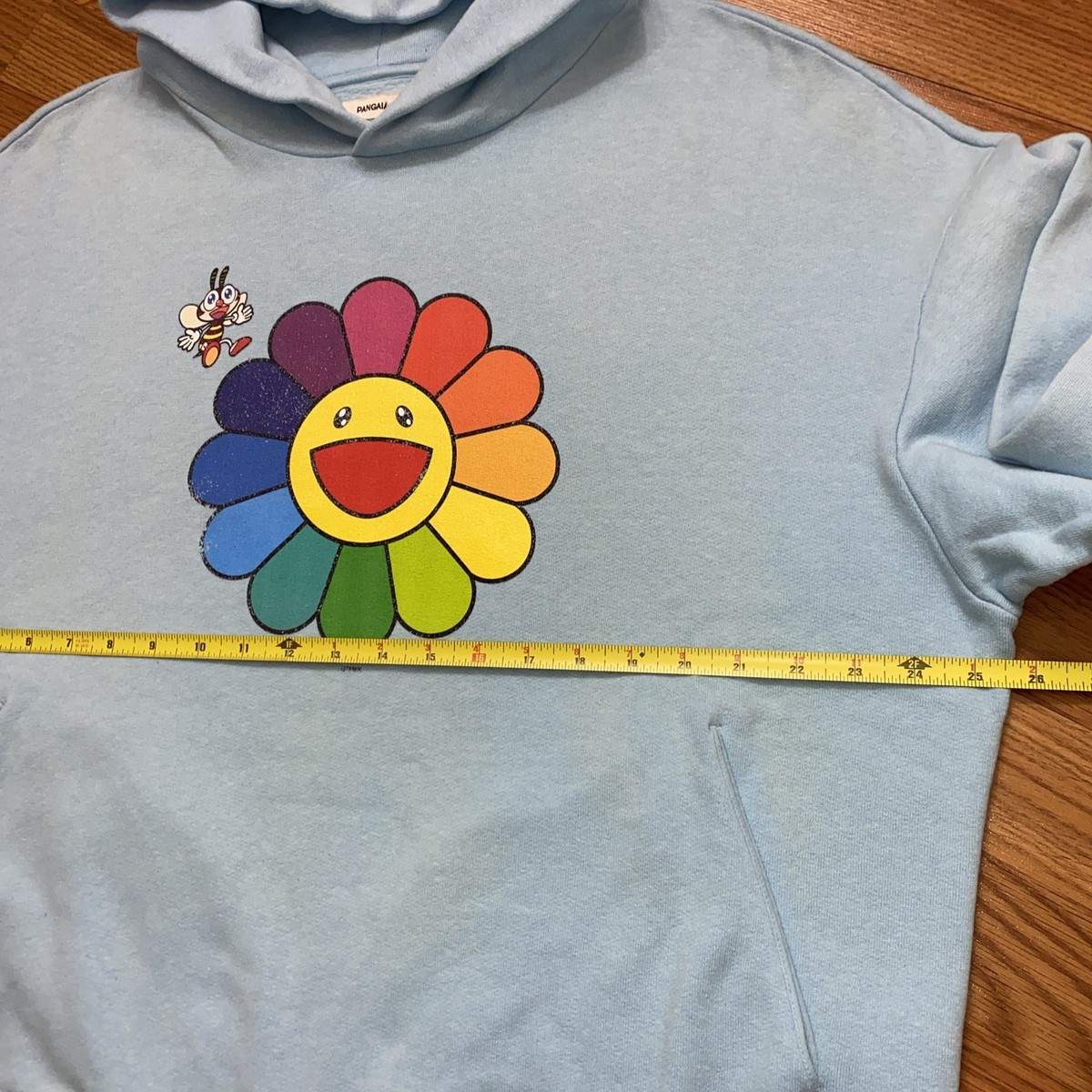 Takashi Murakami Pangaia Flower Logo Art Hoodie Size XL Bees