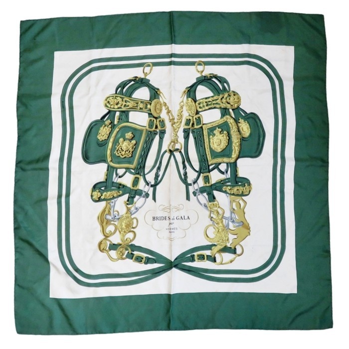 Hermes Brides De Gala Silk Scarf Carre 90 Bride r22_9702
