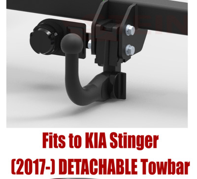 DETACHABLE Tow Bar For KIA Stinger (2017-) & 13 Pin Bypass Relay Kit - K078