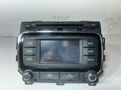 2017-2018 Kia Forte Radio Receiver 4.3'' Screen w/o Navi 96180B0010WK Used OEM
