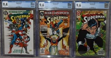 Superman #79 to #81 (DC Comics 1993) Reign of the Supermen Bundle CGC Graded