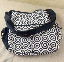 Jonathan Adler Skip Hop Diaper Bag Black White Geometric Baby Tote