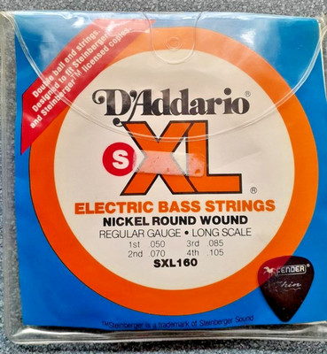 Bass Gitarre , Saiten E Bass_ d Addario XL 160 inkl Plektrum