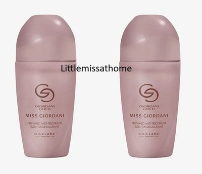 ORIFLAME MISS GIORDANI 2 X PARFÜMIERTES ROLL-ON DEODORANT Neroli italienische Blume