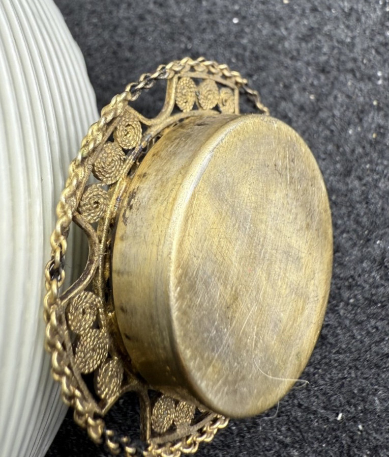 ANTIQUE VICTORIAN 800 SOLID SILVER COMPASS FOB / … - image 4