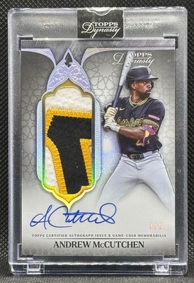 Andrew McCutchen 2025 Topps Dynasty Silver Patch Auto /5  Pittsburgh Pirates