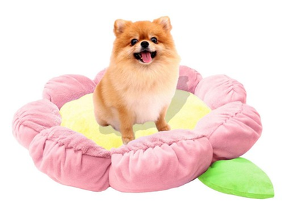 #ad #ad Soft Plush Small Cute and Cozy Pastel Pink Flower Dog Cat Bed Washer and Dry... $46.70