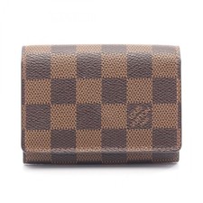 LOUIS VUITTON Anneveld Cult de Visit Card holder N62920 Damier Ebene Used unisex