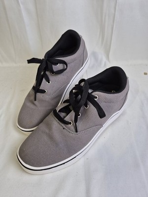  New Heelys Launch Men's Adults Grey Gray Canvas Shoes Sneakers Size 10