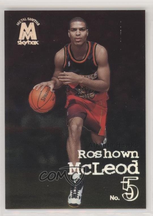 1998-99 Skybox Molten Metal Metal Smiths Roshown McLeod #7 Rookie RC 05ok