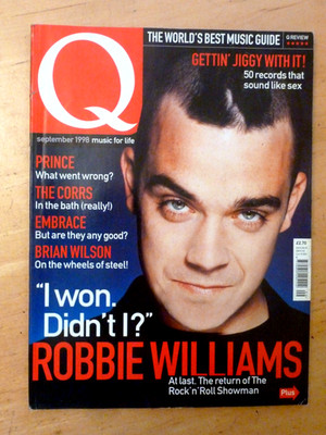 Q Magazine September  1998 Robbie Williams, rince, The Corrs, Brian Wilson