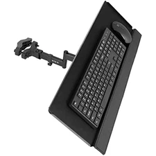 VIVO Universal 26 Inch Keyboard and Mouse Tray Pole Mount, 360 Degree 