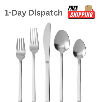 FORTESSA Ashton 5 Piece Flatware Setting Antique Silver