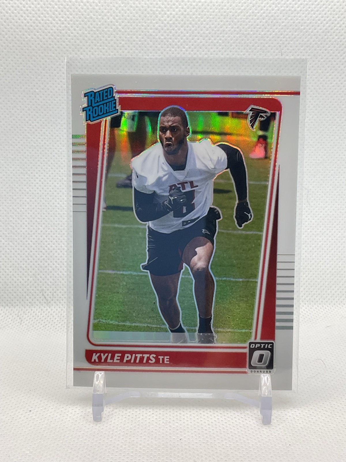 Kyle Pitts Panini Donruss Optic #211 Variation Holo