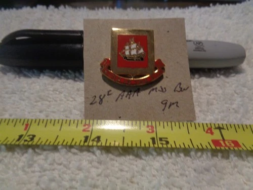 28th Anti Aircraft Artillery Missile Battalion 9M Unit Crest, DI, DUI (DRAW#119)