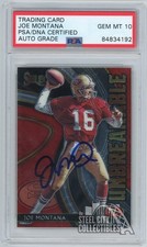 Joe Montana 2020 Panini Select Unbreakable Autograph Card #U7 PSA/DNA 10