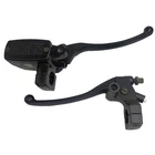 Black 1" 25mm Left Clutch Lever Right Hydraulic Brake Master Cylinder Lever