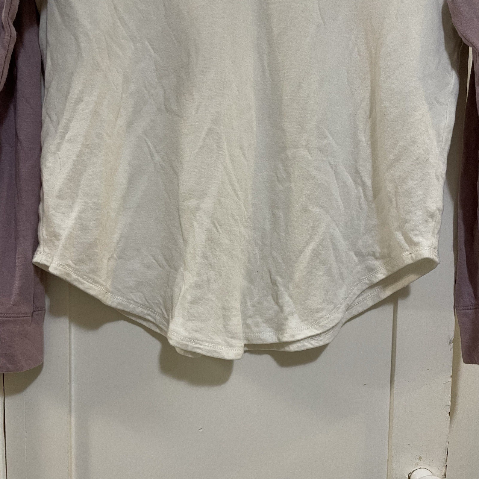 Faherty Women’s Slub Baseball Tee Cloud Cotton Wh… - image 6