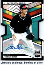 2023 Panini Elite Extra Edition #52 Justin Riemer Signatures