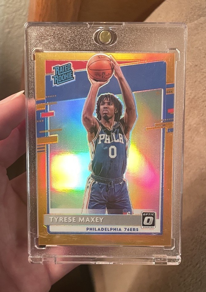2020-21 Donruss Optic - Tyrese Maxey Rated Rookie Orange Prizm /199 SP—76ers RC