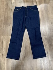 VTG NWT Riders Denim Jeans Men s 38x30 Regular Fit Straight Leg Stretch Dark