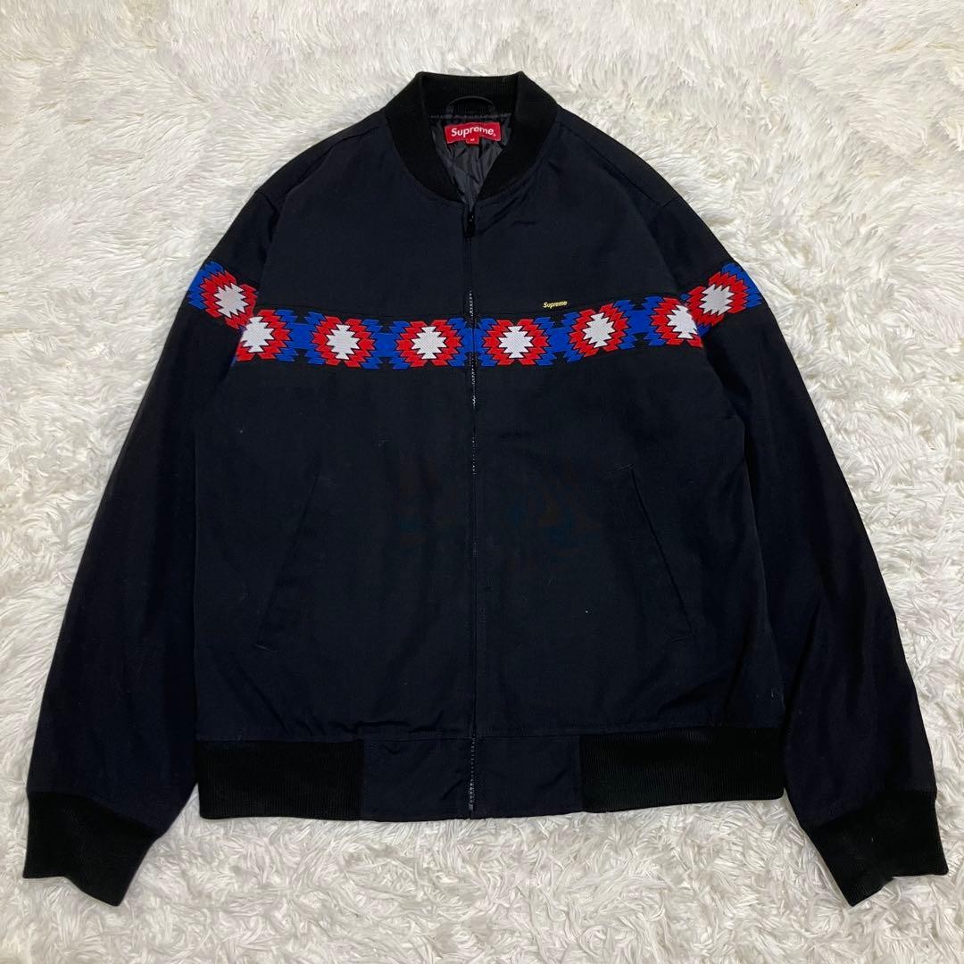 Supreme Trail Jacket Native Pattern Santa Fe Blac… - image 1