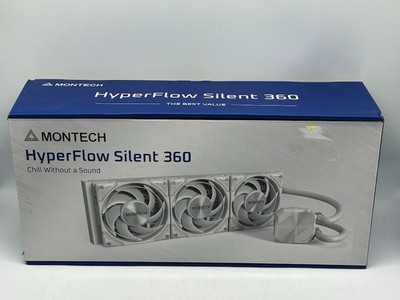 Montech HyperFlow Silent 360mm All in One Liquid CPU Cooling Kit - White