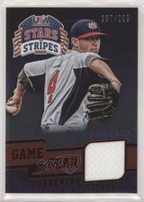 2015 Panini Stars and Stripes Game Gear Longevity Ruby /299 Kale Breaux #53 a2v