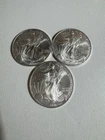 New ListingLot of 3 2001 American Silver Eagle $1 Coins 1 oz .999 Fine Silver BU
