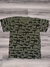 Rothco Guns Olive Drab All Over Print T-Shirt Size XL