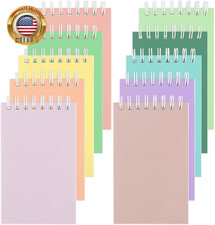 10 Pack Small Pocket Notebooks, 3 X 5 Inches Mini Colorful Spiral Pocket Noteboo
