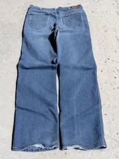 Vintage 80s Lee Jeans Men's 34x34 Riders USA Dark Wash Straight