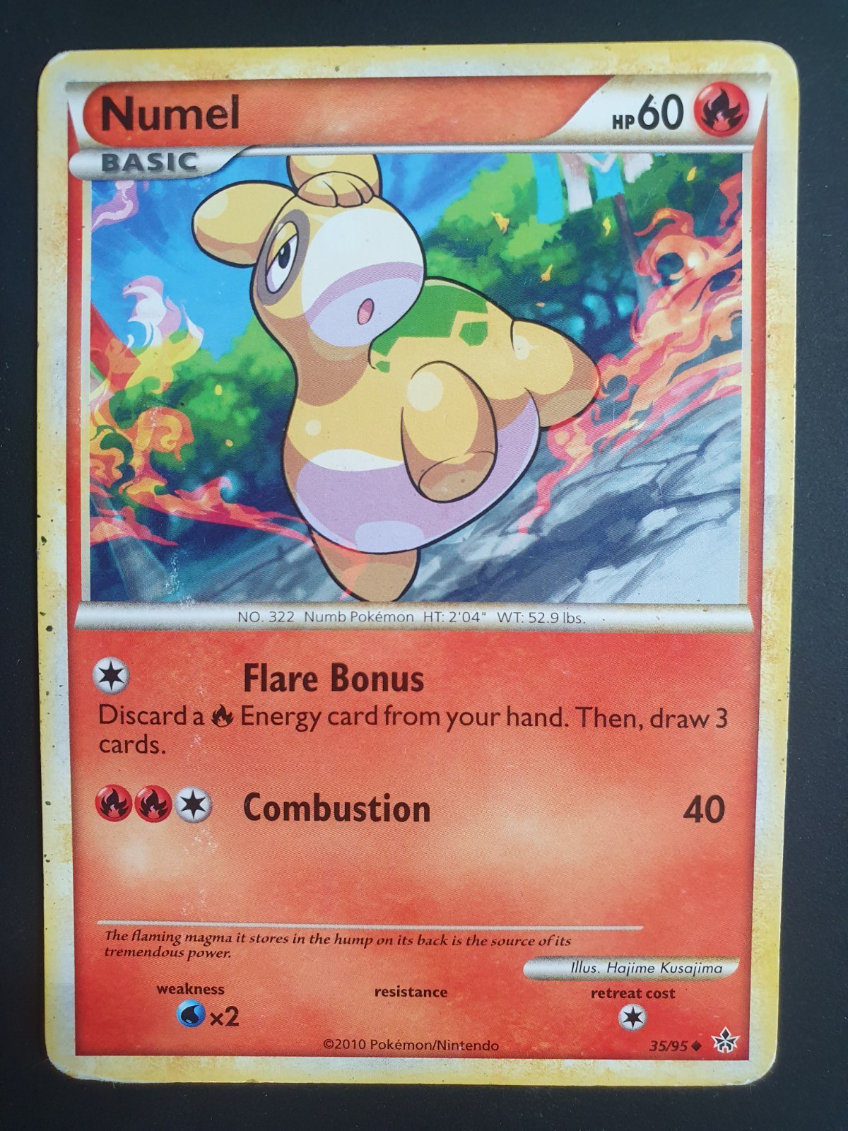 Numel 35/95 - Unleashed Set - Pokemon Card - Heavily Played
