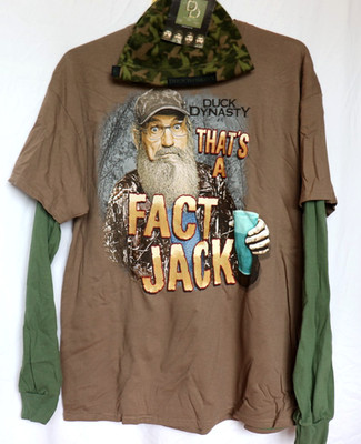 *NEW* Duck Dynasty Long Sleeve Shirts w/ beanie, Choose Your Style and Size